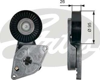 GATES-AU 38491 - Belt Tensioner, v-ribbed belt autospares.lv