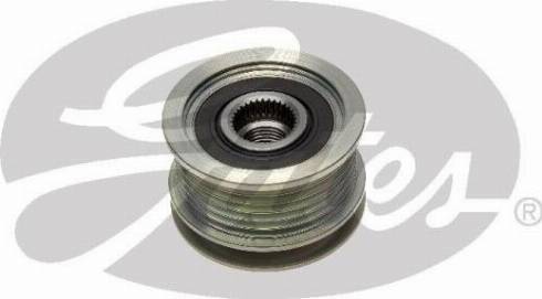 GATES-AU 37011P - Pulley, alternator, freewheel clutch autospares.lv