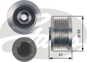 GATES-AU OAP7125 - Pulley, alternator, freewheel clutch autospares.lv