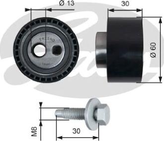 GATES-AU T41140 - Tensioner Pulley, timing belt autospares.lv