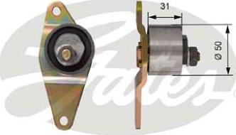 GATES-AU T41156 - Tensioner Pulley, timing belt autospares.lv