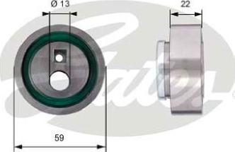 GATES-AU T41129 - Tensioner Pulley, timing belt autospares.lv