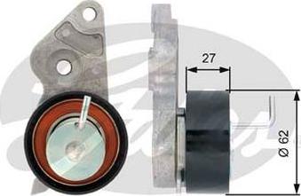 GATES-AU T43127 - Tensioner, timing belt autospares.lv