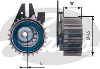 GATES-AU T43211 - Tensioner Pulley, timing belt autospares.lv