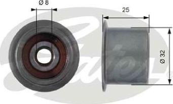 GATES-AU T42099 - Deflection / Guide Pulley, timing belt autospares.lv