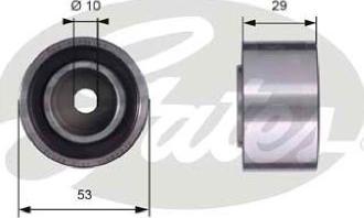 GATES-AU T42059 - Deflection / Guide Pulley, timing belt autospares.lv