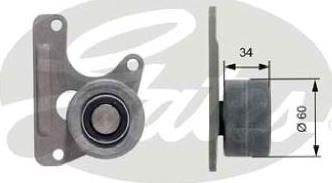 GATES-AU T42068 - Deflection / Guide Pulley, timing belt autospares.lv