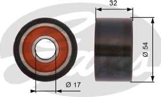 GATES-AU T42167 - Deflection / Guide Pulley, timing belt autospares.lv