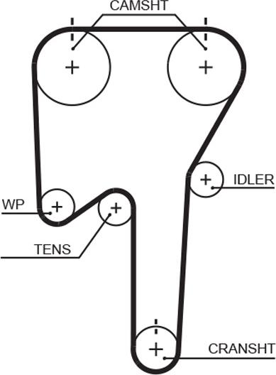 GATES-AU T1071 - Timing Belt autospares.lv