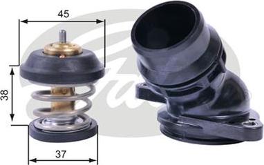 GATES-AU TH42995K1 - Coolant thermostat / housing autospares.lv