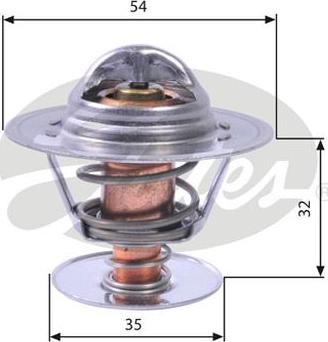 GATES-AU TH11292G1 - Coolant thermostat / housing autospares.lv