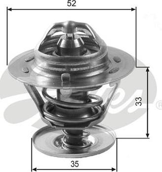 GATES-AU TH12588G1 - Coolant thermostat / housing autospares.lv