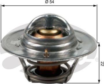 GATES-AU TH12782G1 - Coolant thermostat / housing autospares.lv