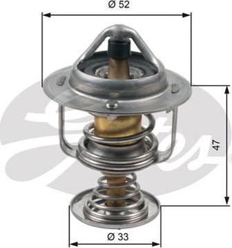 GATES-AU TH30580G1 - Coolant thermostat / housing autospares.lv