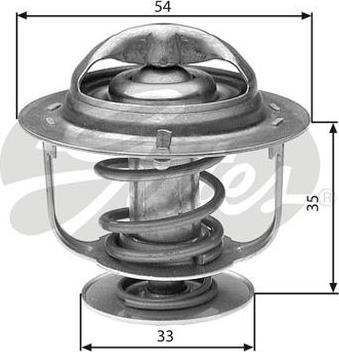 GATES-AU TH29988G1 - Coolant thermostat / housing autospares.lv