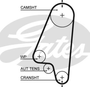 GATES-BR 40305X17 - Timing Belt autospares.lv