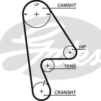 GATES-BR 5409XS - Timing Belt autospares.lv