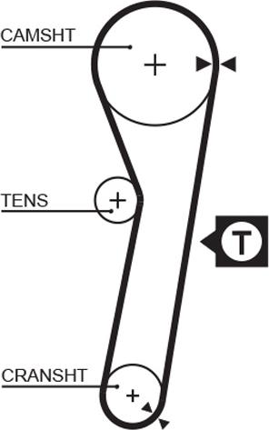 GATES-BR 5263XS - Timing Belt autospares.lv