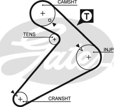 GATES-BR 63163X1 - Timing Belt autospares.lv