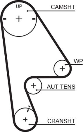 GATES-BR 76104X24XS - Timing Belt autospares.lv