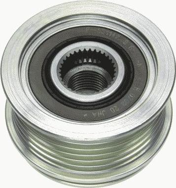 GATES-MX 37044P - Pulley, alternator, freewheel clutch autospares.lv