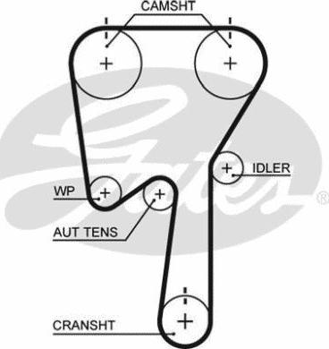 GATES-MX T311 - Timing Belt autospares.lv