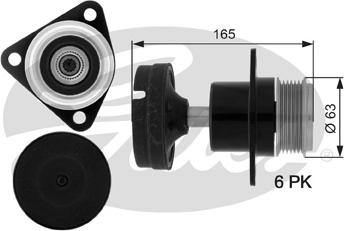 GATES-SEA OAP7050 - Pulley, alternator, freewheel clutch autospares.lv