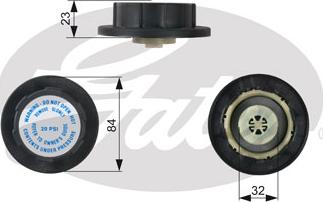 GATES-SEA RC242 - Sealing Cap, coolant tank autospares.lv