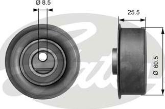 GATES-SEA T41058 - Tensioner Pulley, timing belt autospares.lv