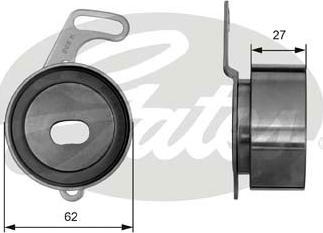 GATES-SEA T41014 - Tensioner Pulley, timing belt autospares.lv