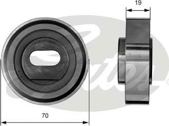 GATES-SEA T41013 - Tensioner Pulley, timing belt autospares.lv