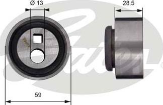 GATES-SEA T41130 - Tensioner Pulley, timing belt autospares.lv