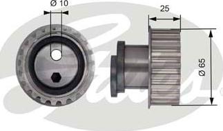 GATES-SEA T41171 - Tensioner Pulley, timing belt autospares.lv