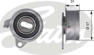 GATES-SEA T41211 - Tensioner Pulley, timing belt autospares.lv