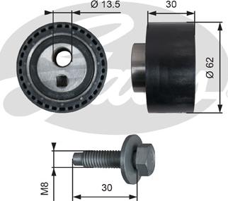 GATES-SEA T41282 - Tensioner Pulley, timing belt autospares.lv