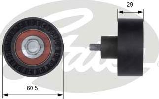 GATES-SEA T41233 - Deflection / Guide Pulley, timing belt autospares.lv