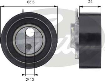 GATES-SEA T43049 - Deflection / Guide Pulley, timing belt autospares.lv