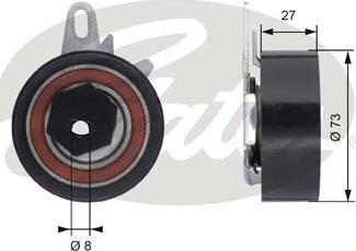 GATES-SEA T43067 - Tensioner Pulley, timing belt autospares.lv