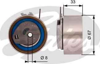 GATES-SEA T43001 - Tensioner Pulley, timing belt autospares.lv