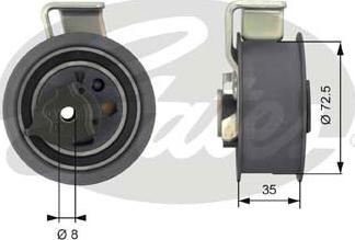 GATES-SEA T43019 - Tensioner Pulley, timing belt autospares.lv