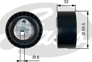 GATES-SEA T43035 - Tensioner Pulley, timing belt autospares.lv