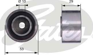 GATES-SEA T42059 - Deflection / Guide Pulley, timing belt autospares.lv