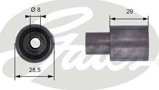 GATES-SEA T42051 - Deflection / Guide Pulley, timing belt autospares.lv