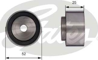 GATES-SEA T42005 - Deflection / Guide Pulley, timing belt autospares.lv