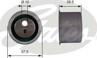 GATES-SEA T42014 - Tensioner Pulley, timing belt autospares.lv