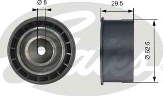 GATES-SEA T42085 - Deflection / Guide Pulley, timing belt autospares.lv