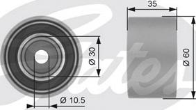 GATES-SEA T42194 - Deflection / Guide Pulley, timing belt autospares.lv