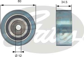 GATES-SEA T42193 - Deflection / Guide Pulley, timing belt autospares.lv