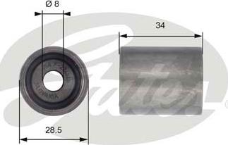 GATES-SEA T42139 - Deflection / Guide Pulley, timing belt autospares.lv