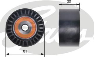 GATES-SEA T42307 - Deflection / Guide Pulley, timing belt autospares.lv